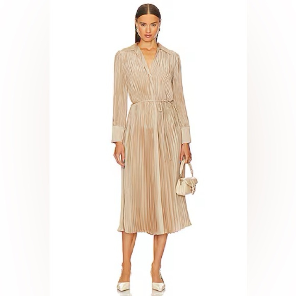 Vince Pintuck Pleated Dress